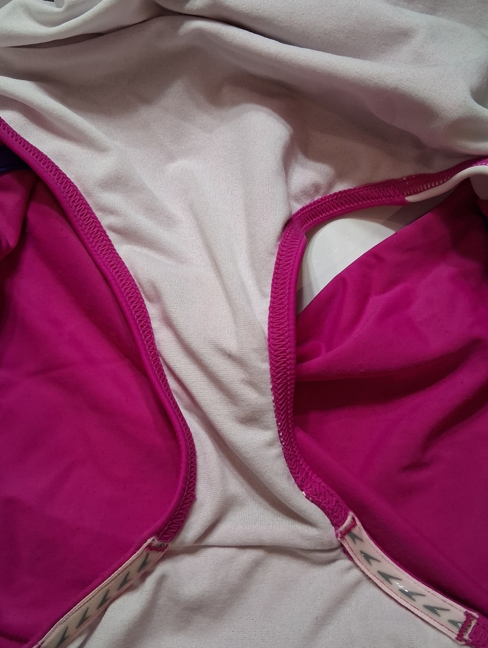 Speedo Pink Purple Sporty Girl's Infinity Racerback One Piece Swimsuit Size 16 - Picture 4 of 7